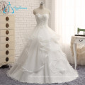 2017 Modern Custom Made Covered Button Wedding Dress Bridal